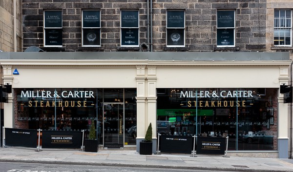 Miller & Carter steakhouse Frederick Street, Edinburgh, Pacific Building