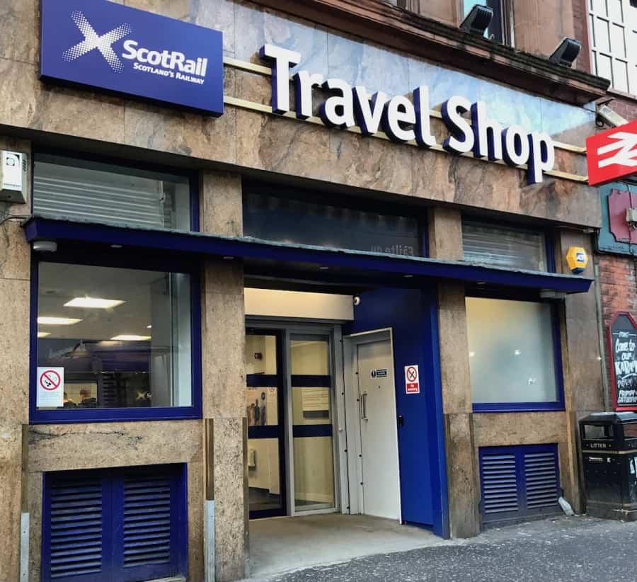 Scotrail Travel Shop ticket office Dundas Street/Queen Street, Glasgow